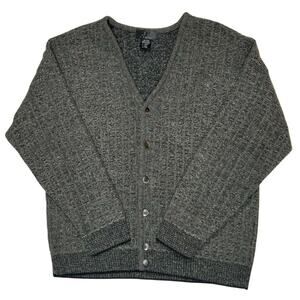 J Ferrar Italian Wool Blend Cardigan Mens Size XXL Gray Sweater